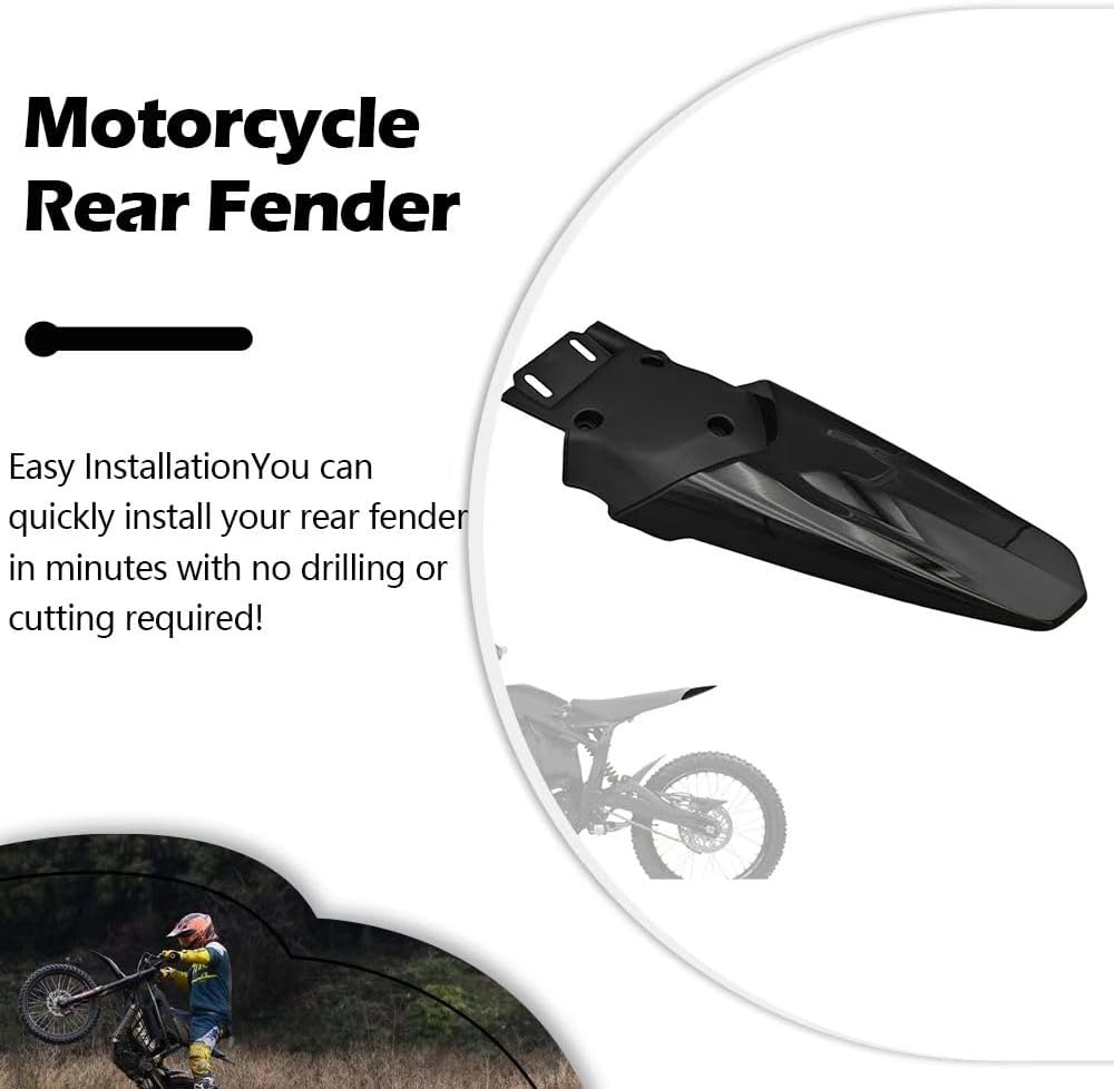 Rear Fenders ABS Motorcycle Mudguard Compatible with Talaria MX3 MX4 MX5 Electric Dirt Bike