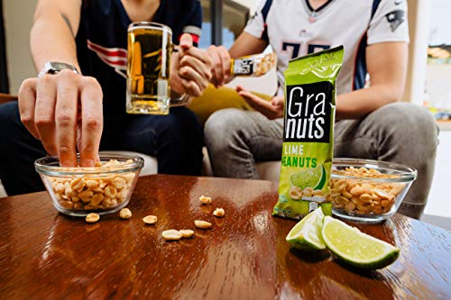Granuts Lime Peanuts | Tangy, Sour Lime Flavor | On-The-Go Snack | 1.76 Oz (12 Inner Packs) #TOP3