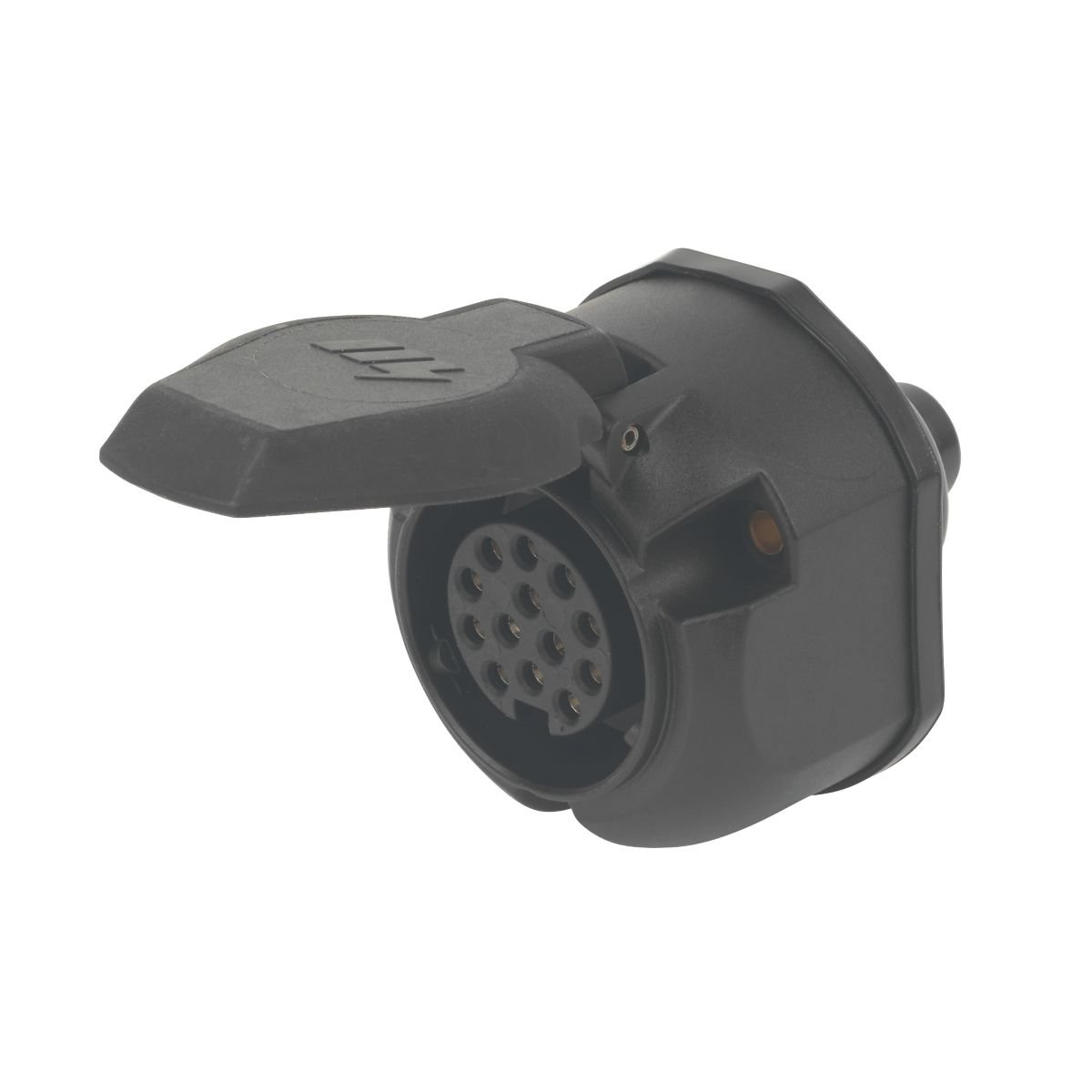 Maypole Mp129 13-Pin European Trailer Board Socket W/Gasket 12V 65 X 80Mm