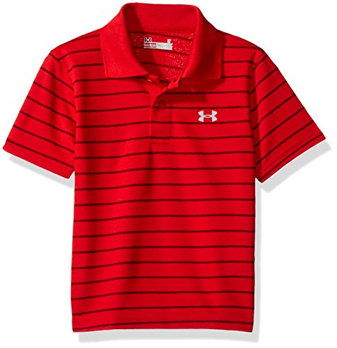 Under Armour Little Boys UA Logo Short Sleeve Polo, Red, 6