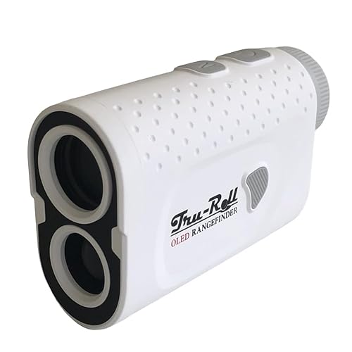 トゥルーロールゴルフ見えやすい OLED 赤緑2カラー表示 レーザー距離計 ホワイト レーザークラス IEC 60825-1 CLASS 1 LASER