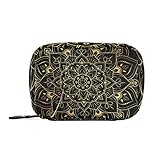 Vintage Floral Mandala Pill Case, Weekly Portable Pill Bag Container 7 Days Pill Box Organizer Vitam