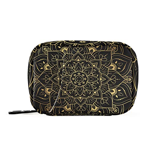 Vintage Floral Mandala Pill Case, Weekly Portable Pill Bag Container 7 Days Pill Box Organizer Vitamin Supplement Holder With Zipper For Travel Family Business #TOP1