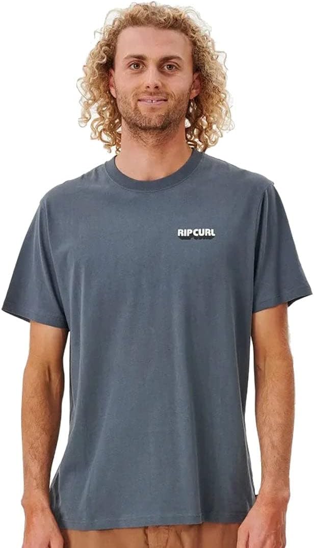 Rip Curl Surf Revival Curren T-Shirt - Charcoal Navy