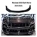 Front Bumper Lip Spoiler Splitter Compatible with Ford Mustang S650 Dark Horse 2024 2025 Car Matte Black Carbon Fiber Look(Matte Black)