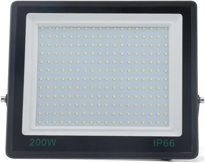 USKI Led-schijnwerpers, 30 0W LED Schijnwerpers buitenverlichting IP67 Tempered Glass Flood Light Garden Projector Light 20 0W 150W 100W voor Binnenplaats, Tuin(200W)