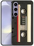 Einzigartige Designer-Schutzhülle für Samsung Galaxy S24 5G, 15,7 cm (6,2 Zoll), Vintage-Kassetten-Design, bedruckt, schlankes Profil, Designer-Hartschalen-Schutzhülle zum Aufstecken für Samsung Galaxy S24 5G, 15,7 cm (6,2 Zoll)