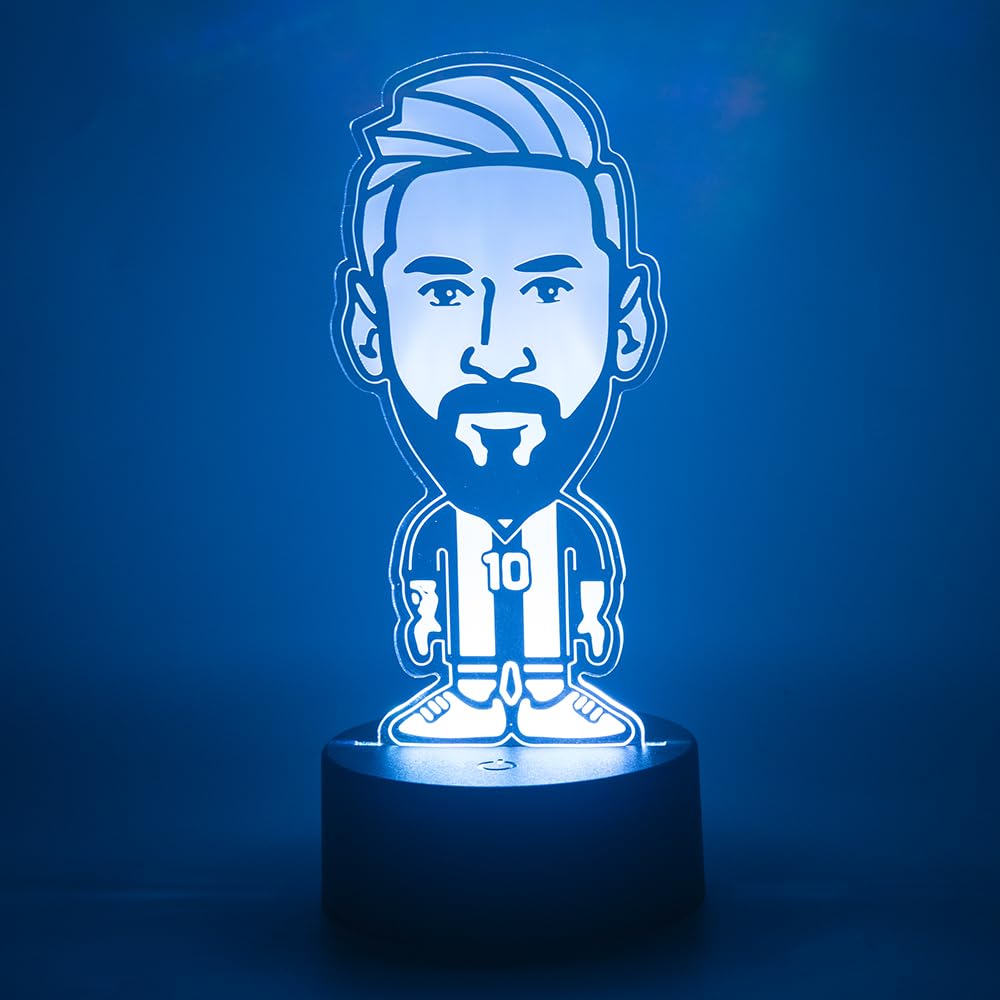 EXIGENT 3D LED Light Argentina Soccer Lamp Acrylic Illusion Night Flashing Cool (SoccerLamp_LM)