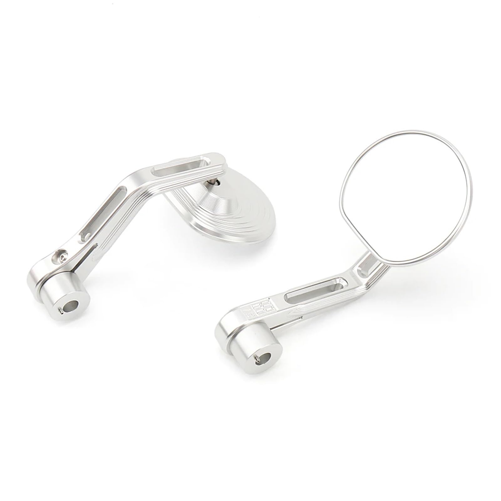 Nero/Argento Accessori Moto Specchietto Retrovisore Specchietto Manubrio Per Rninet Scrambler Per R NineT Pure Per RNINET Urban G/S Specchietti Manubrio(Silver)