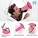 MGROLX Portable Megaphone Spearker/Bullhorn-with Built-in Siren/Alarm-Music-30 Watt Power & 800 Yard Range-Sliding Volume Adjustment-Powerful and Lightweight-ER46S (Pink, 6.3’’ x 10.0’’)
