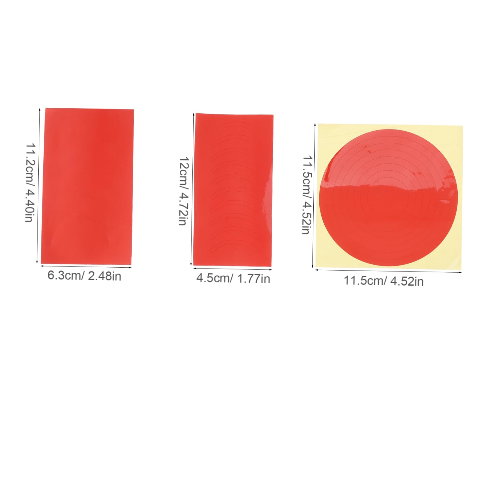 FUNOMOCYA Waterproof Pressure Gauge Tags 4/pcs Red Reflective Gauge Warning Circles Stickers for Accurate Reading