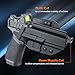 ANOLE OWB Kydex Holster for Springfield Echelon 4.5 Full Size, Optic Cut Open Carry Black, Right Hand