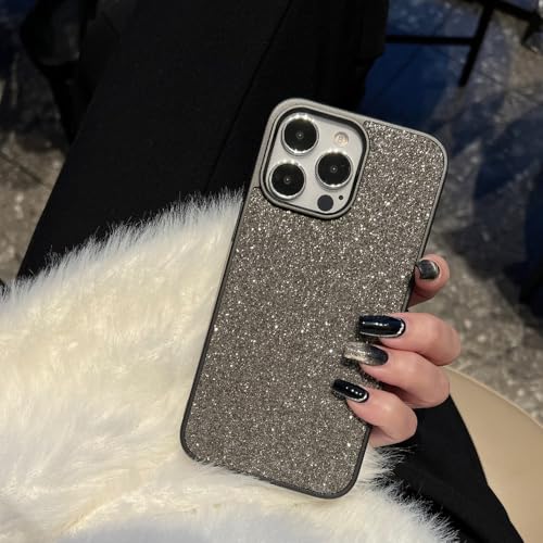 Coque strass iPhone 12 noire brillante pour soirées et quotidien