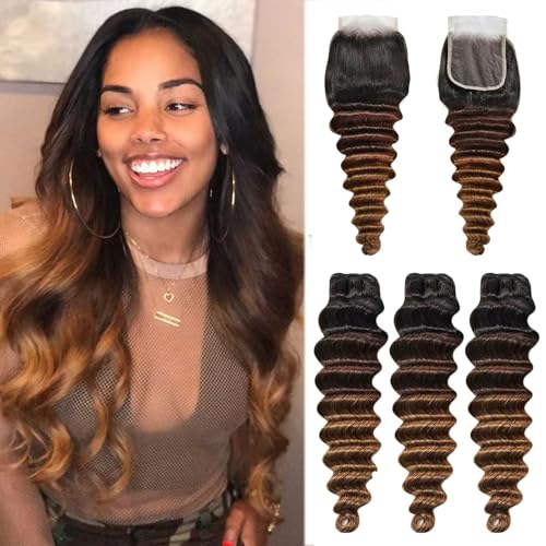 Beaushine 10A Bundles With Closure Loose deep Wave...
