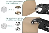 Vista 3 de Kit de cierres a presión de alta resistencia, alicates a presión para broches de metal, kit de herramientas a presión de lona, herramientas a