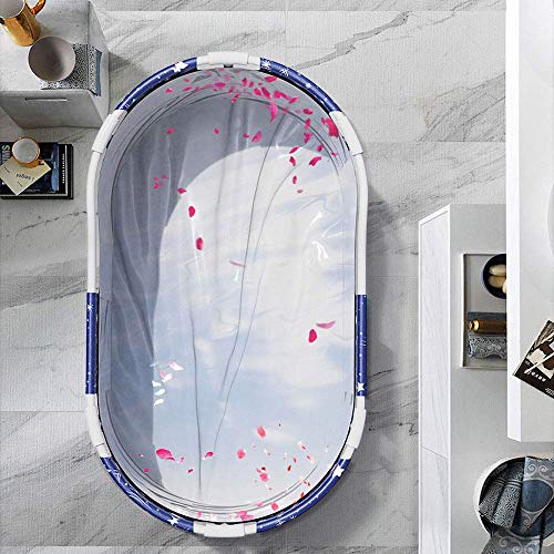 ETDWA Vasca da Bagno Portatile Mobile per Adulti