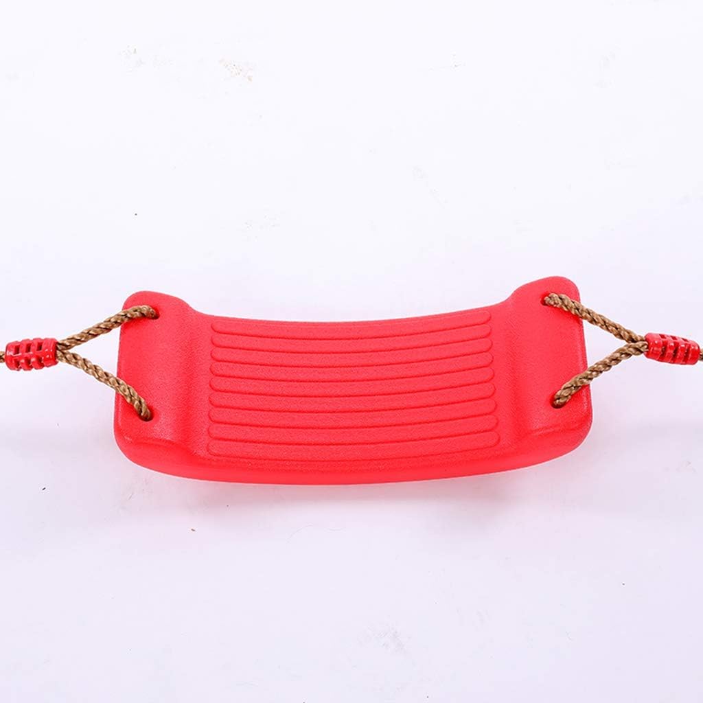 AIPINQI Swing Seat for Kids, Playground Swing Set Curved Swing Tree Swing for Outside Backyard Playground Holds 220lbs/100kg for 3-10 Years Kids Children, Red : Toys & Games