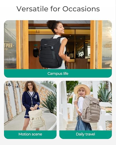 Bagsmart College Laptop Backpack, Large Opening Travel Backpack For Women,Tsa Approved Personal Item, Outdoor Backpack For 15.6 Inch Laptop thumb #1