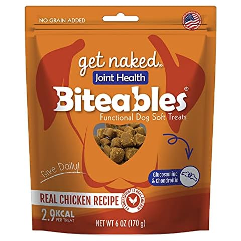 Get Naked Biteables Joint Health Soft Treats for Dogs 6oz Bag Cover