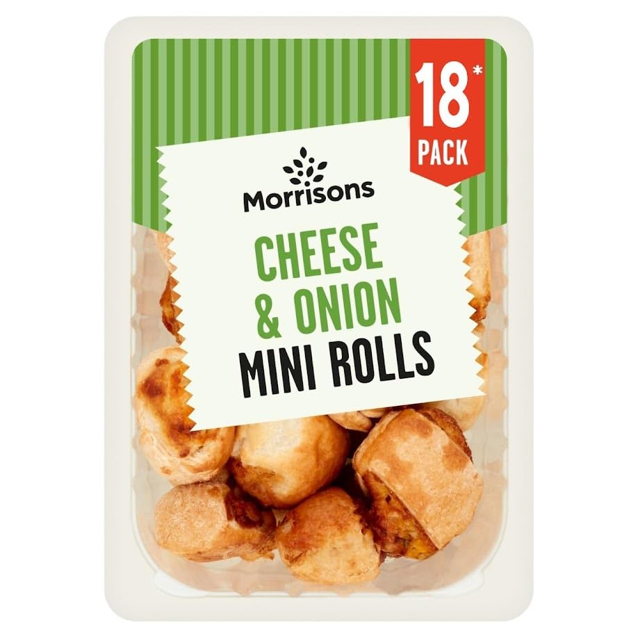 Morrisons 18 Mini Cheese & Onion Rolls 180g