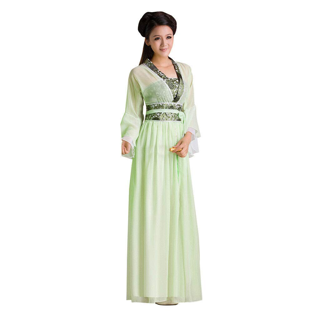Chinese Ancient Classical Hanfu Women Princess Folk Dance Stage Clothes National Traditional Fairy Dress