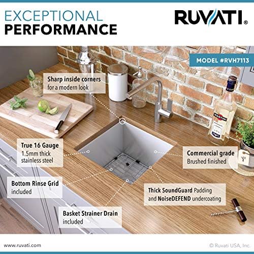 Sleek 34" Satin Finish Drop-in Single Bowl Stainless Steel Kitchen Sink