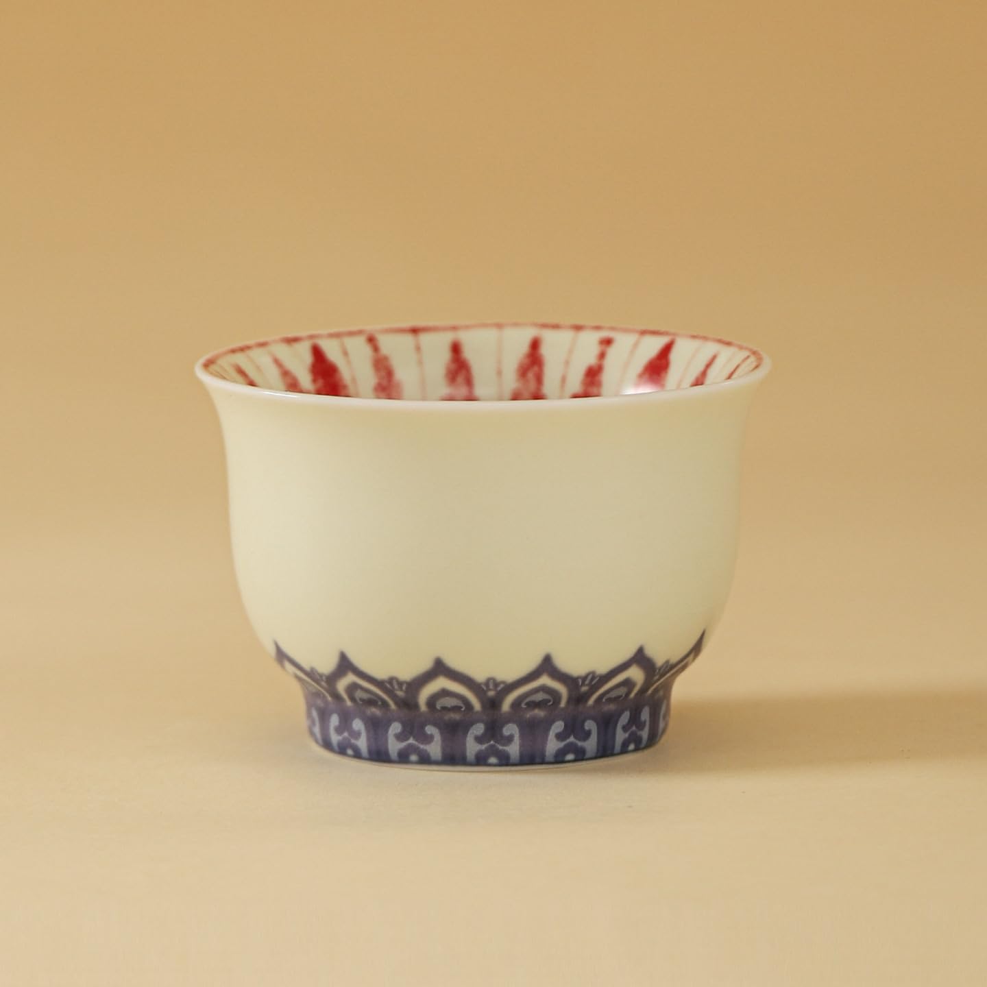 Taza de té Loto Azul cerámica for el hogar Maestra Juego Kung Fu Estilo Chino for Beber Contenedor remojo