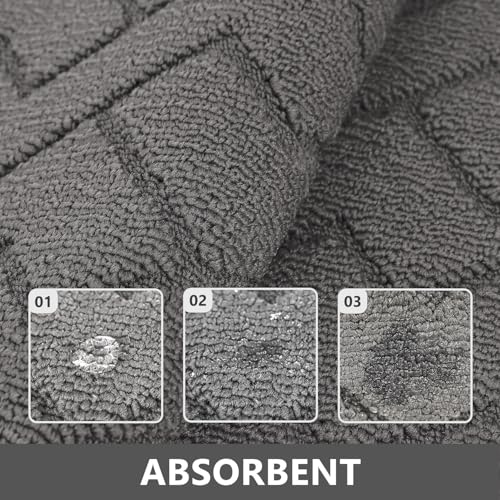 Image of hicorfe Kitchen Runner Rug,24 inchx71 inch+24 inchx35 inch Kitchen Set,Non-Slip Kitchen Mat