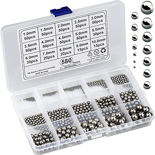 10 Billes En Acier De 1 Mm - MaKu7, Fabriqué En Allemagne - Lot Neuf