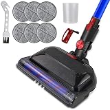 Wischaufsatz für dyson V15 V11 V10 V8 V7 Staubsauger,Wischmopp Aufsatz Set mit Abnehmbaren Wassertank+6 Moppads+1 knopf fixierung+1 Füllbehälter+1 Reinigungsbürste，Elektrischer Bodenwischer