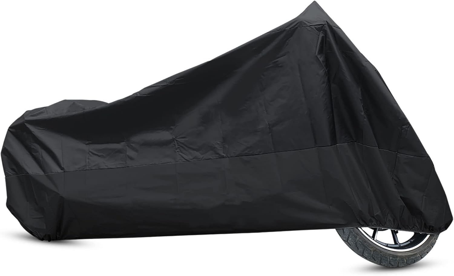 uxcell XXXL 190T Rain Dust Protector Black Scooter Motorcycle Cover 116" for Harley Davidson