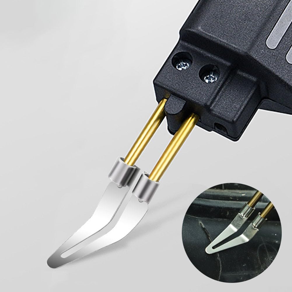Strumento di saldatura in plastica testa liscia 3/5pcs metallo saldatura riparazione ferro accessorio per paraurti auto plastica PP 50X20x5mm (5pcs)