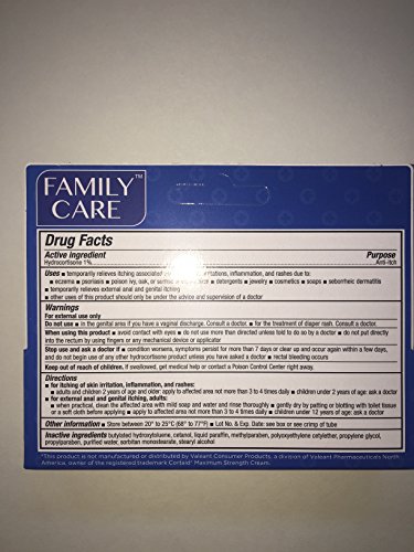 [3-Pack] Hydrocortisone 1% Anti-itch Cream - Compare to Cortaid - 0.5 Oz Tubes - Thumbnail 2