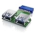 Produktbild CSL - 19 pin zu USB 3.0 Header Adapter - Adapterkarte Schnittstellenkarte - USB Pin Header - Dual USB Port 2-Port - Kompatibel mit Windows Mac Android - treiberlose Installation - abwärtskompatibel