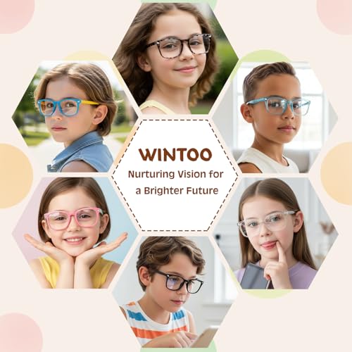 Image of Kids Blue Light Glasses for Girls Boys Teens Age 2-18, Anti Glare Computer Gaming Glasses for School & Screen Time
