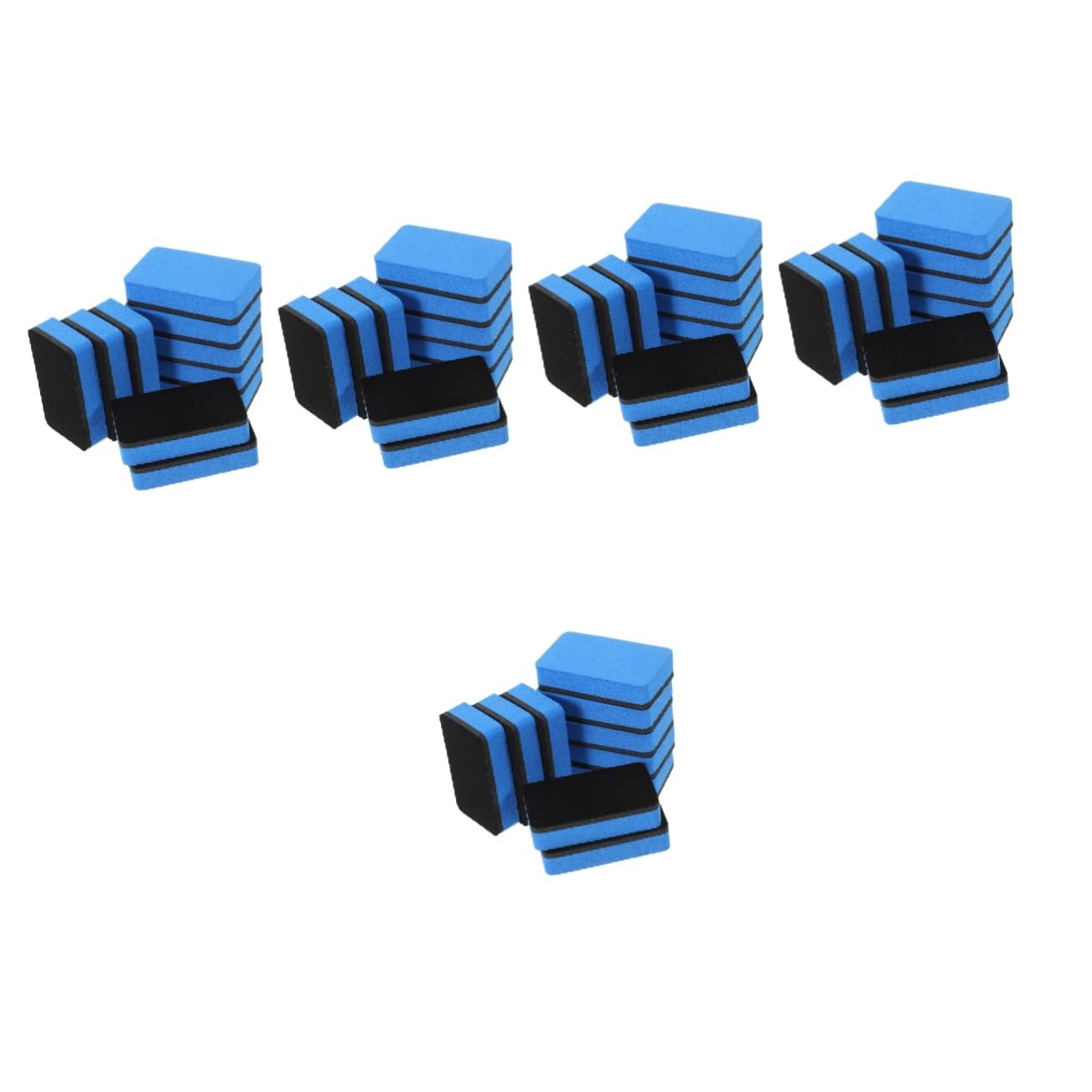 NUOBESTY 5 Set Cancellino Magnetico Per Lavagna Pulire Salviette Per Lavagne Bianche Pastello Cancellini Per Lavagne Bianche Lavagna Digitale Penne Evidenziatori Flanella Blue 10 Pezzi * 5
