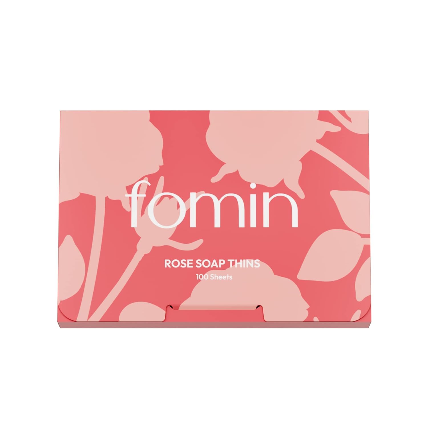 FOMIN - Antibacterial Paper Soap Sheets for Hand Washing - (100 Sheets) Rose Portable Travel Soap Sheets, Dissolvable Camping Mini Soap, Portable Hand Soap sheet