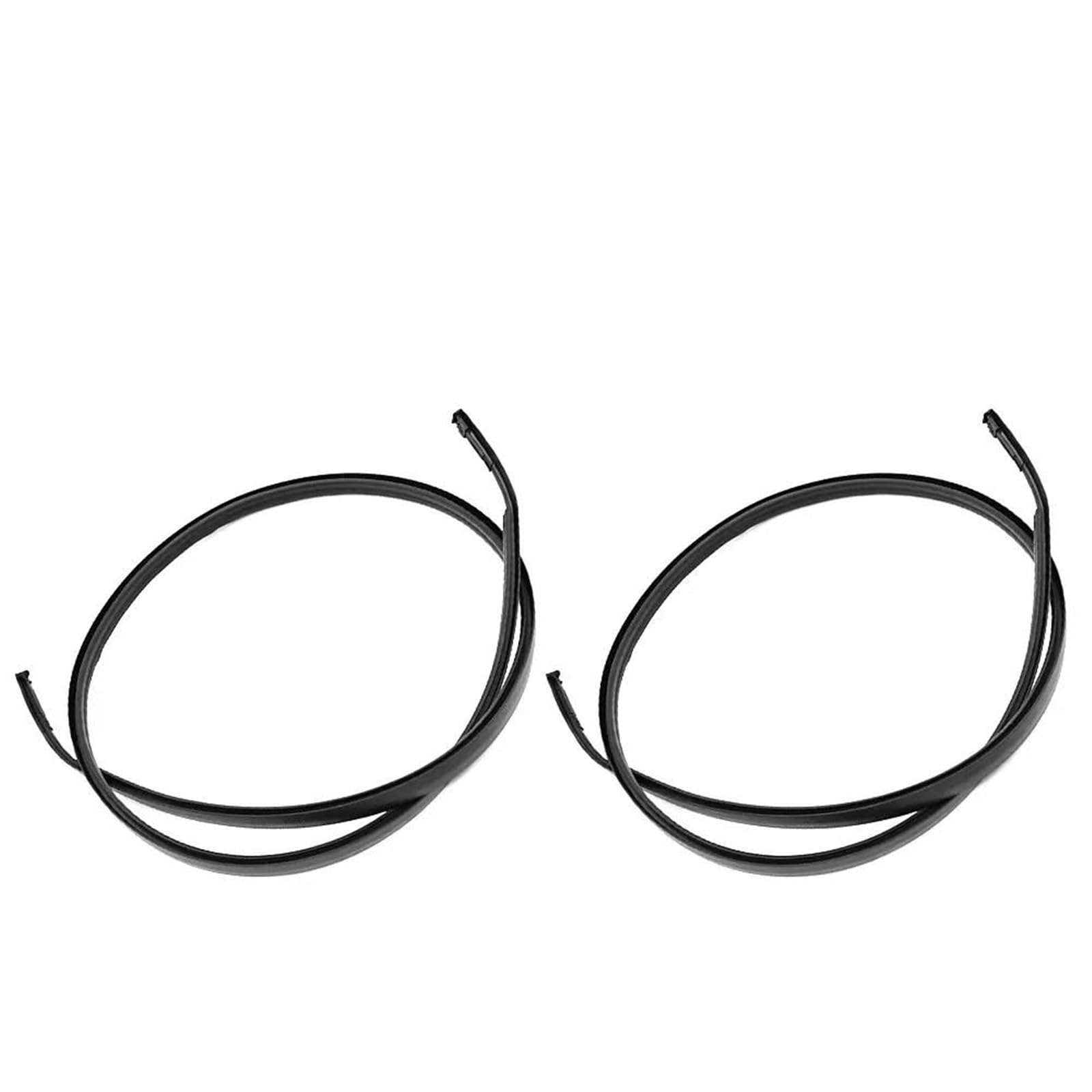 Hlwxmdz One Color For Toyota For Yaris Hatchback 2007-2011 Left+Right Roof Drip Moulding Trim Finish Strip Seal 2Pcs Car Window Seals