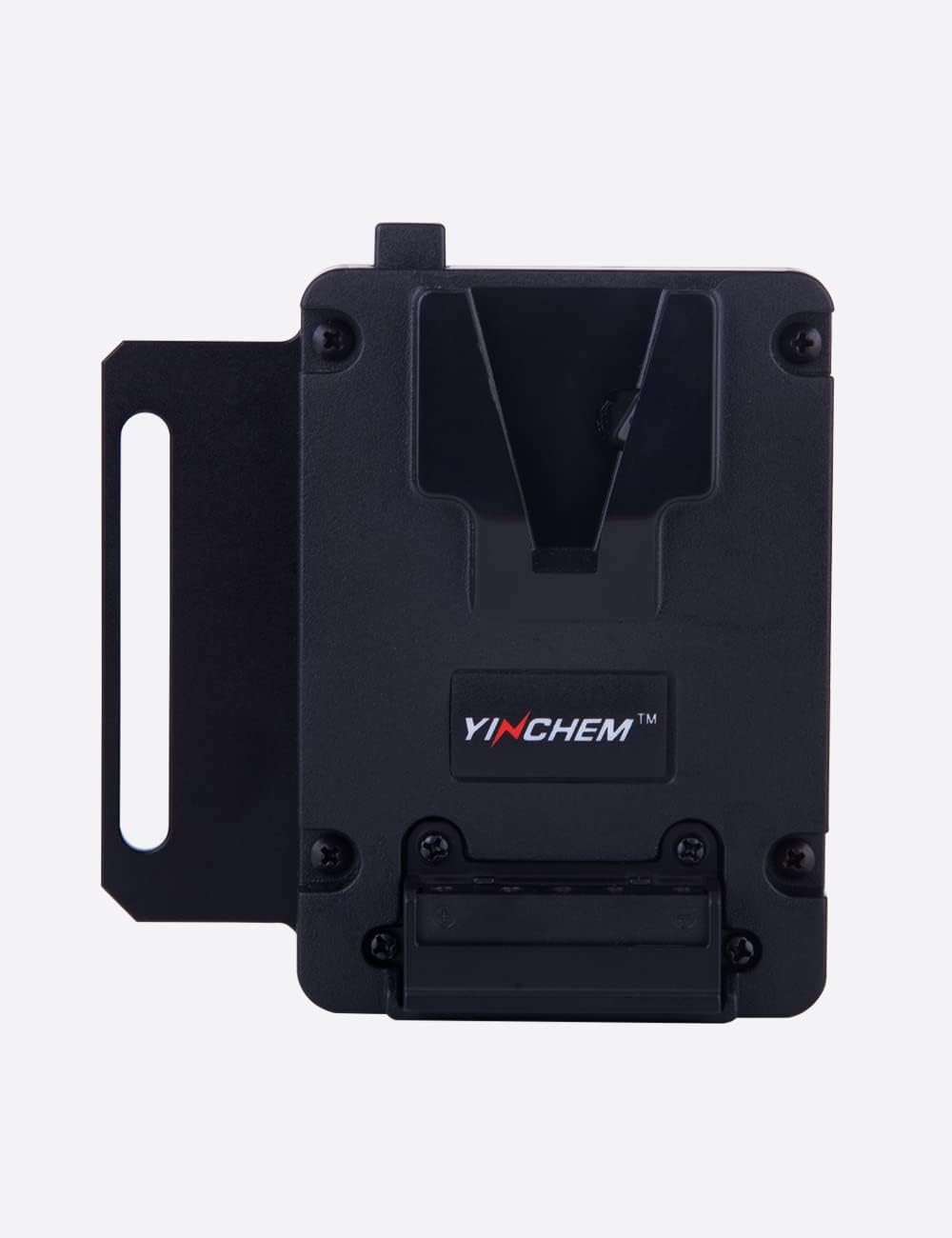 YINCHEM VFU3 V Mount/V Lock Battery Plate Adaptor with 15mm Rod Clamp 14.4V D-tap, 5V USB, 8V DC, 12VDC Outputs & LP-E6 Dummy Battery for Cannon 5D BMPCC 4K/6K DSLR RED Cameras : Electronics