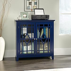 Sauder Shoal Creek Display Cabinet/ Pantry cabinets, Indigo Blue finish Sauder Shoal Creek Display Cabinet Pantry cabinets Indigo Blue finish