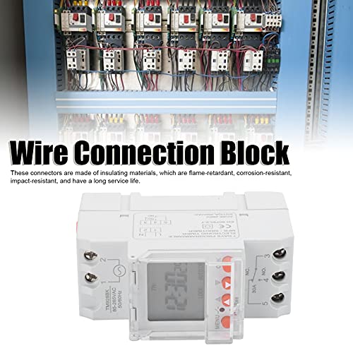 image for Jectse Programmable Timer Switch, 85‑265V 30A Timer Switch 24hrs LCD