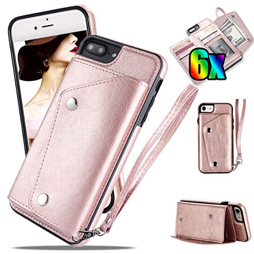 Vodico iPhone 6S Plus Case Wallet,iPhone 6 Plus Case with Card Holder, Slim