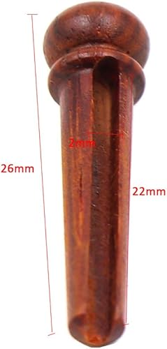 Miniatura 5 de Pines de puente de hueso para guitarra acústica, 6 cuerdas para guitarra acústica puente de hueso y tuerca (hecho de hueso real)