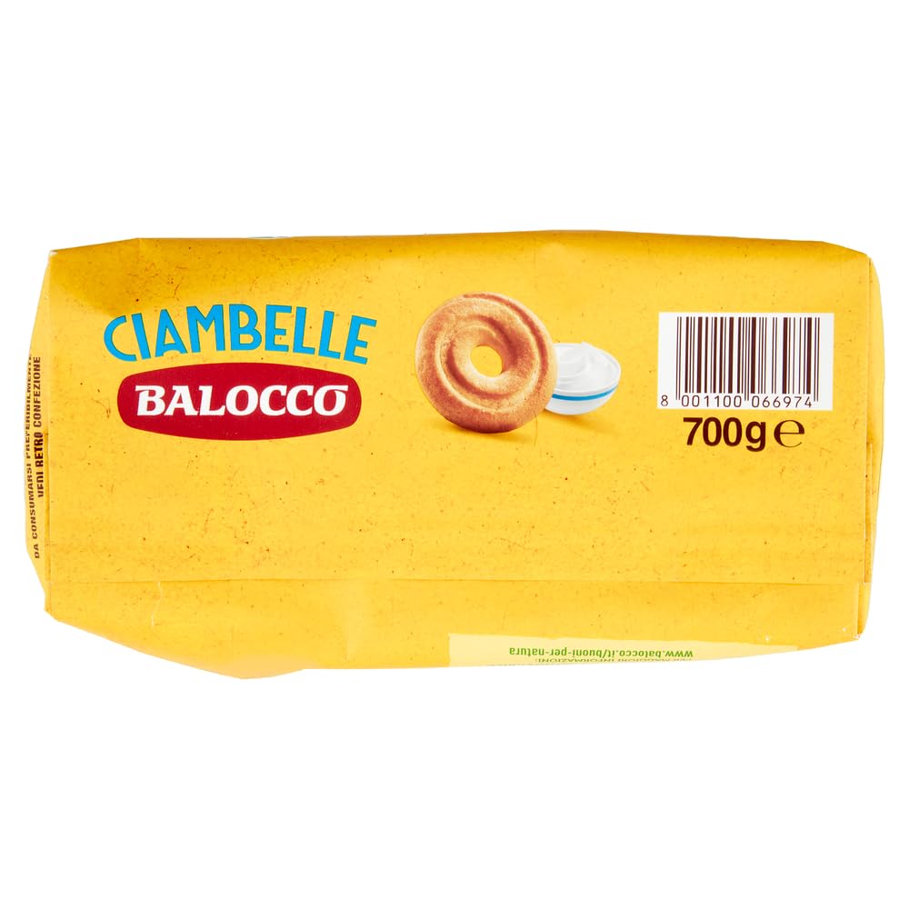 Italian Gourmet Bundle Sahne-Kringel-Kekse 6x 700g + Italian Gourmet Polpa Gratis – Italienische Ciambelle mit 100% frischer italienischer Sahne, Frühstücksgebäck & Vorrat 4,2kg