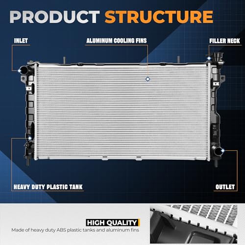 Image of Auto Dynasty 2795 Radiator for 2005-2007 Chrysler Voyager Dodge Caravan | Factory Style 1-Row Cooling Radiator, Fit 3.3L / 3.8L AT, Aluminum Core, DPI 2795