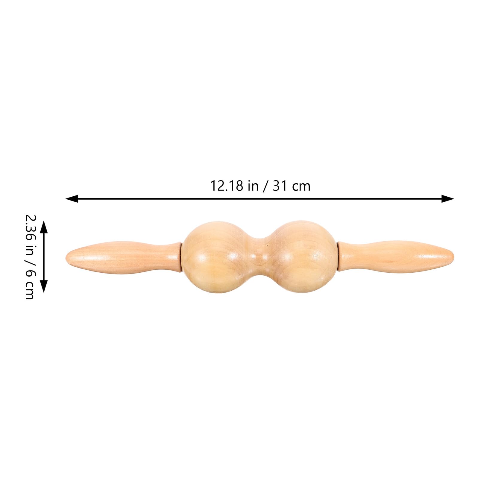 Herramienta Masaje Corporal de Madera Duradera Masajeador Acupuntura Portátil para Pies y Cuerpo Tensión y Circulación