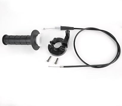 Throttle Handle Grip Cable, 47Inches Fuel Seat Handle Throttle Cable Throttle Housing Clamp for 50-250CC Motocross ATV Accessories