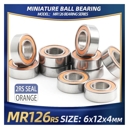 Roulement MR126Open 6x12x4 à double blindage étanche pour micro-moteur