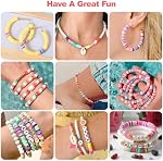 Redtwo 23000 Pcs 144 Colors Clay Beads Bracelet Making Kit | 7 Boxes Friendship Bracelet Kit Flat Polymer Heishi Beads for Jewelry Making, Gifts for Teen Girls Crafts for Girls Ages 6-12