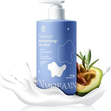 Milk Nourishing Body Lotion 480ml - Deep Hydration & Skin Brightening with Vitamin C & Avocado Oil - Moisturising Skin Care for Dry, Dull Skin on Hands, Face, Feet & Body - Hydrating Lotion